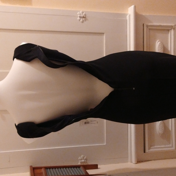 NWT Bisou Bisou black laced neckline dress Sz 4 - Picture 5 of 11